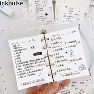 INKPULSE​ Inner Refill Binder Paper Pages, Index Inside Page Cards 5-hole M5 A8 Loose-Leaf Notebook 