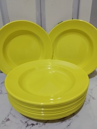 ( 3 pcs ,6 pcs/1 lusin) piring makan melamin dinner ware /piring melamin ukuran 23 cm (9 inc)