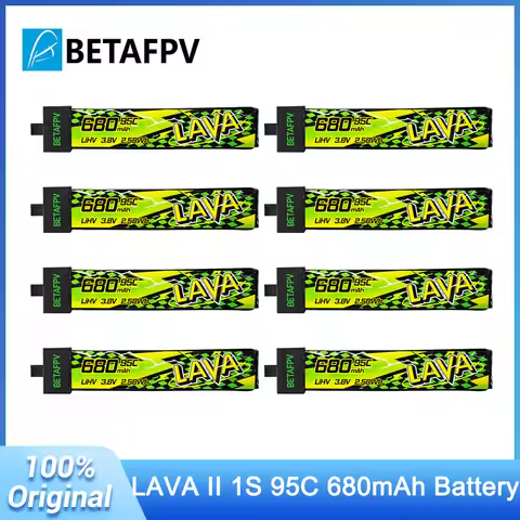 NEW BETAFPV 680mAh LAVA II 1S 95C Battery 3.8V LiHV Battery BT2.0 for Air75, Meteor75 Pro