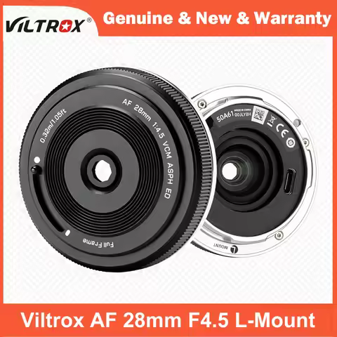 VILTROX 28mm F4.5 Pancake Lens Full Frame for L-Mount Cameras Panasonic LUMIX S5 II S1 S9 S1R II Lei