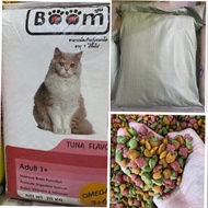 อาหารแมว Boom 5-20กิโล ยกกระสอบ และแบ่งขาย รสทูน่า บูมแมว