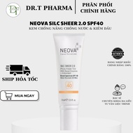 (COMPANY STAMP) Physical Sunscreen Protects Skin From UVA/UVB Rays Neova Silc Sheer 2.0 SPF40 74ml