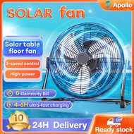 Solar Fan Rechargeable Energy 400MM Solar Fan Kipas Solar Fan Outdoor Solar kipas camping kipas meja