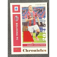 Panini Soccer Card 2021 Chronicles Serie A Marko Arnautovic Bologna FC Patch Card /500