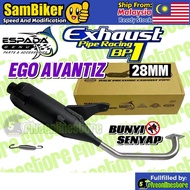 ESPADA Back Pressure BP1 Yamaha EGO AVANTIZ Racing Exhaust Pipe 28MM Cutting Standard Ekzos Muffler 