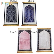 [Predolo] Muslim Prayer Rug Prayer Mat Nonslip Islamic Patterned Versatile Cushion Padded