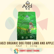 AOZI ORGANIC DOG FOOD LAMB AND APPLE 2.5kg FOR DOGS FOR ADULT AND PUPPY
