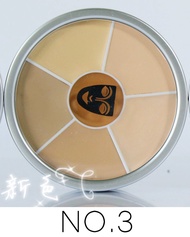 Kryolan หน้ากากเยอรมันหกสี Palette ครอบคลุมจุดด่างดําสิว Dark Circles คอนซีลเลอร์ < Ne1> No.6 No.1 แ