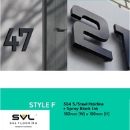 SVL - Custom Modern House Number Stainless Steel 304 House Number Plate