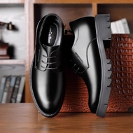 Kasut Raya ready stock Korean Thick bottom formal Shoes Kasut kulit lelaki Men height increase 8/10c