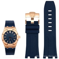 28mm Fluororubber Silicone Watch Strap for 15703 Royal Oak Offshore