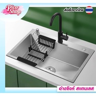Stainless Steel Sink Size 72x45 68x46 60x45 50x45 Depth 22cm With Faucet Set