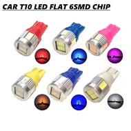6 SMD LED Car T10 Led Light Bulb 5630 Chip Number License Plate Reverse Signal Lampu Kereta Motor Re