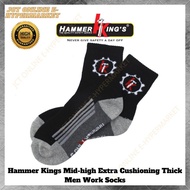 Hammer Kings Mid-high Extra Cushioning Thick Men Work Socks (1 Pair)