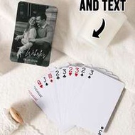 Personalized Photo Playing Cards Set (54 Cards) - High-Quality 8.8x5.7cm Playing Cards, Full-Color P