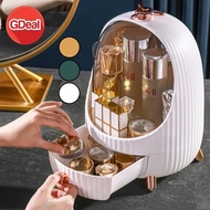 GDeal Cosmetic Supplies Box Storage Student Dormitory Household Skincare Organizer Dust Proof Dressi
