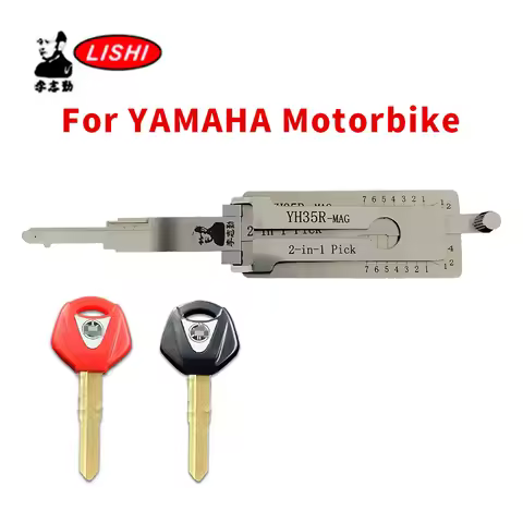 For YAMAHA Motorbike Lishi 2-in-1 Pick Reader Lock Pick tool Key Copy Decoder Locksmiths Kit