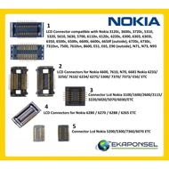 LAYAR Nokia 7610 N70 6600 5200 6280 N70 N73 E63 E71 LCD Screen Connector ETC