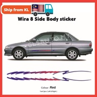 Proton Wira Body Sticker Pintu No 8 (Left & Right) (2 PCS) Pelekat Kereta