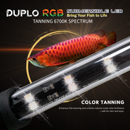 Duplo RGB Submersible LED Aquarium Light 6700K Fish Tanning Lamp for Arowana Koi Flowerhorn 36–173cm