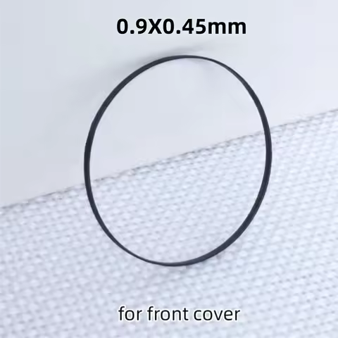 0.9mm X 0.45mm Black I Ring Watch Crystal Gasket for Waterproof Watch Glass 29.5mm to 39.5mm Inner D