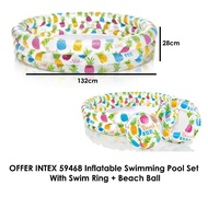 OFFER INTEX 59469 Set Kolam Renang Angin dengan Pelampung Renang + Bola Pantai
