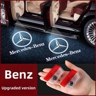 2/4Pcs Led Car Door Welcome Light Logo Projector For Mercedes Benz W212 W205 AMG ML W166 W176 W177 W