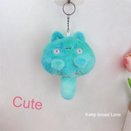 DAYUANDIAN【จัดส่งจากประเทศไทย 2-3 วัน】Cute Cat Keychain With Bell Girls Pinch Sound Bag Pendant Orna