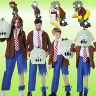 Crazy Dave Plants vs. Zombies Costume Halloween Funny Zombies Zombies cos Performance Costume Doll C