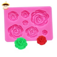 〔8C05〕 Rose Flower Silicone Mold Cake Decorating Tool Candy Clay Chocolate Fondant 〔8C〕