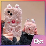 「Qc」Pink plush monster iPhone case&amp;AirPods case iphone 15 case iphone 14 case iphone 13 case iphone 12 case iphone 11 case AirPod case AirPod 2 case AirPod pro case AirPod 2 case