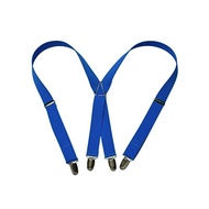 Kasajima 30mm Suspenders 30mm X Type Unisex Casual Estelle (Blue % Gangnam % L)