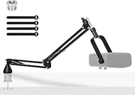 YOUSHARES Low Profile Mic Arm - Mic Boom Arm Compatible With Blue Yeti Fifine AM8 K688 QuadCast Solo