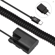 Andoer Type-C DR-E6 Dummy Battery DC Coupler 20W PD Adapter  Replacement for Canon EOS 60D 70D 80D 5