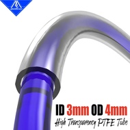 Mellow High Transparency ID3mm OD4mm PTFE Tube Teflonto MMU2.0 For prusa i3 mk3 Ender-3 Mk8 Bowden E
