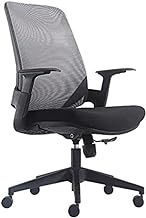Work Chair Task Chair Office Chair Office Chair Swivel Executive Computer Chair With Breathable Mesh Ergonomic Lumbar Support For Study Office Meeting Room Computer Chair Desk Chair (Color : Grey+Bla