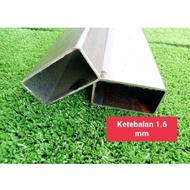 Besi hollow/mild steel 1"x 2" 1.6mm/1.0mm