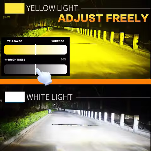 Carolyn LED Headlight Mobile APP Control 3 Color 500W H4 H7 LED H1 H11 HB3 HB4 9012 D2S Auto Bulbs L