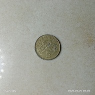 Jual Syiling Singapura. 5 Cents Emas..