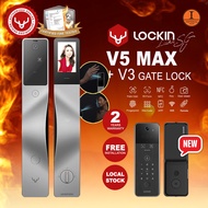 Lockin Digital Lock Bundles, S5, S50M Pro, V5max and V3 Gate Lock Bundle, 2 Years Warranty, Include 