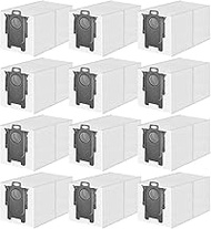 12 Vacuum Cleaner Bags for Roborock QV 35A/35A, Qrevo S/Qrevo Master/Qrevo Curv/Qrevo Edge/Qrevo Sli