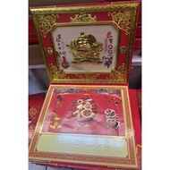 gold frame calendar 2026 horse