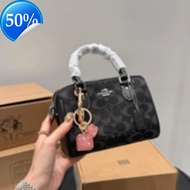 Koujia Womens Classic Boston Pillow Bag Shoulder Cross Shoulder Handbag Milk Tea Color Practical and