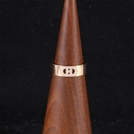 HERMES(愛馬仕) H d Ancre 豬鼻子 戒指 帶鑽 18K玫瑰金 51