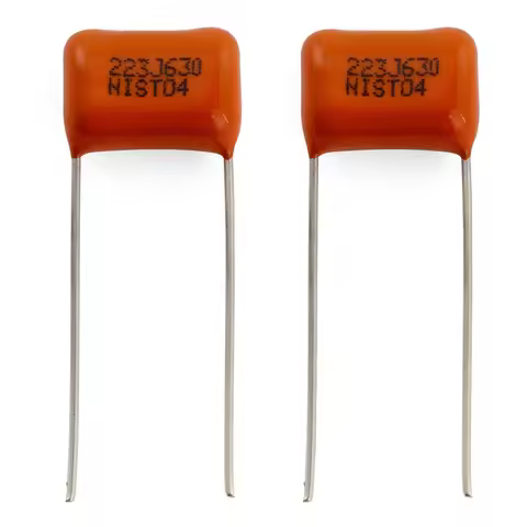 Musiclily Pro NISSEI Japan Orange MPE CBB Metallized Polypropylene Film Capacitors .022uF/.033uF/.04