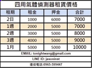 (租賃)四用氣體偵測器租賃-人孔-下水道-儲槽-加油站測爆器-工具箱會議-局限空間作業危害預防