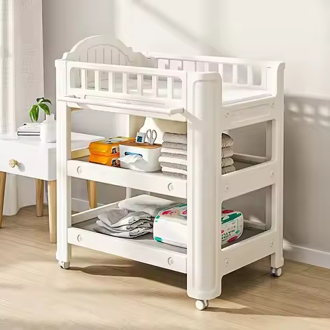 Morden Removable 18kg Baby Diaper Changing Table Storage Function Cunas De Bebes Living Room Furnitu