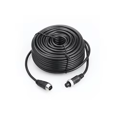 Aviation Cable,4 PIN Aviation Connector Video and Audio Cable, connect Car rear camera and dvr for b