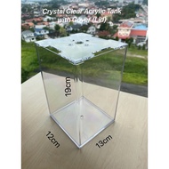 ♡Aquarium  Crystal Clear Acrylic Betta Tank with Cover(Lid)✹