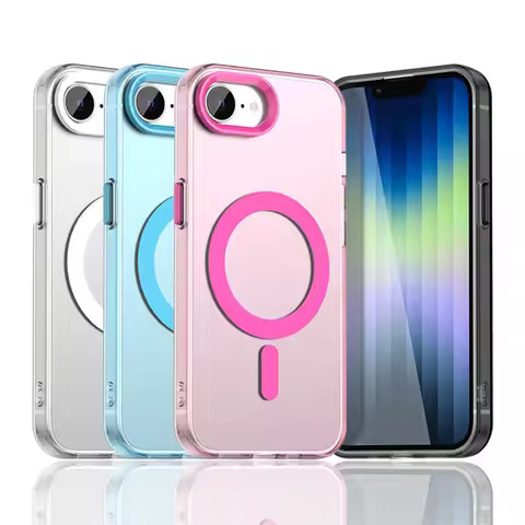 For iPhone 16e For Case Magnetic Wireless Charge Fundas iPhone 16e SE4 Shell Coque Matte Translucent